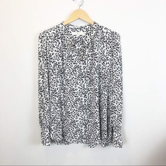 Loft Cheetah Print Blouse - Picture 2 of 6